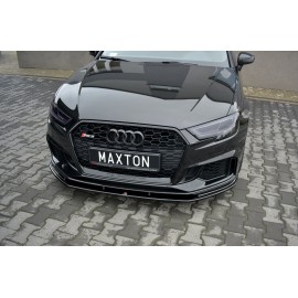 MAXTON Lame Du Pare-Chocs Avant / Splitter V.1 Audi RS3 8V FL Sportback