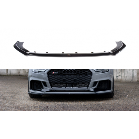 MAXTON Lame Du Pare-Chocs Avant / Splitter V.2 Audi RS3 8V FL Sedan