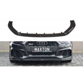 MAXTON Lame Du Pare-Chocs Avant / Splitter V.2 Audi RS3 8V FL Sportback