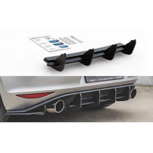 MAXTON Sport Durabilité Central Diffuseur Arriere V.1 VW Golf 7 GTI MAXTON Sport Durabilité Central Diffuseur Arriere V.1 VW Golf 7 GTI