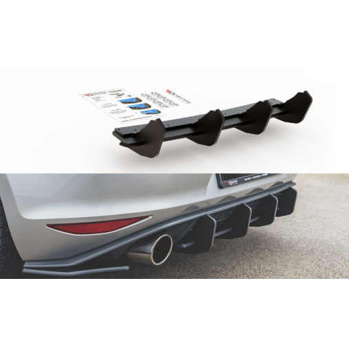 MAXTON Sport Durabilité Central Diffuseur Arriere V.2 VW Golf 7 GTI MAXTON Sport Durabilité Central Diffuseur Arriere V.2 VW Golf 7 GTI