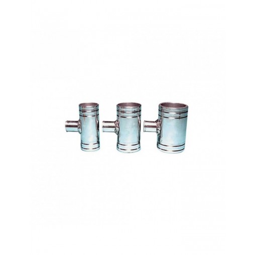 T en aluminium pour durite 38mm