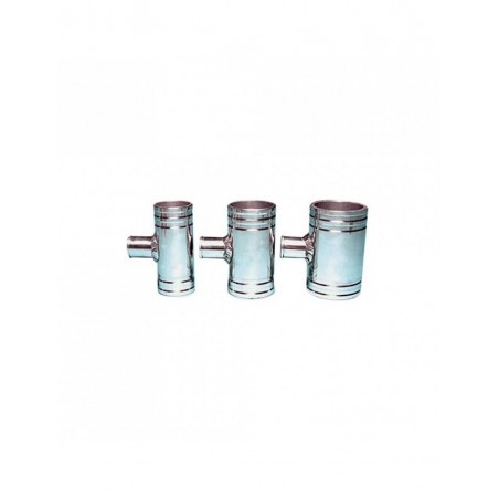 T en aluminium pour durite 38mm
