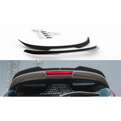 MAXTON Spoiler Cap Ford Fiesta 7 ST Black and White Edition Facelift