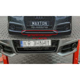 MAXTON Lame De Pare-Chocs Avant Audi S6 / A6 S-Line C7 FL