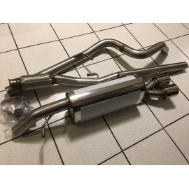 Ligne cat-back Peugeot 207 RC diametre 63.5mm by TPMS Ligne cat-back Peugeot 207 RC diametre 63.5mm by TPMS