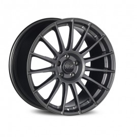 OZ Superturismo LM 17x7.5" 4x100 ET35, Graphite Mat, Lettres Grises