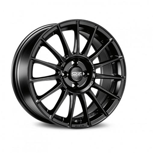 OZ Superturismo LM 17x7.5" 4x100 ET35, Noir Mat, Lettres Grises