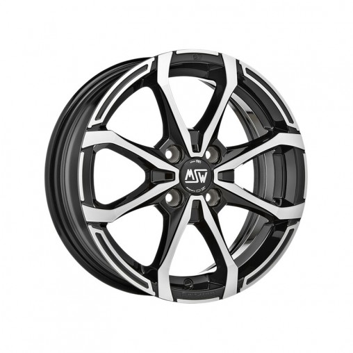 MSW X4 14x5.5" 4x100 ET40, Noir Brillant / Poli MSW X4 14x5.5" 4x100 ET40, Noir Brillant / Poli