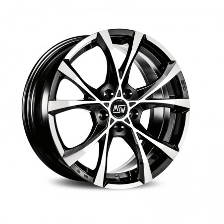 MSW Cross Over 18x8" 5x120 ET45, Noir Brillant / Poli