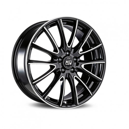 MSW 86 16x6.5" 5x105 ET38, Noir Brillant / Poli MSW 86 16x6.5" 5x105 ET38, Noir Brillant / Poli