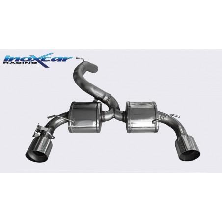 FORD FOCUS MK3 RS 2.3i Turbo (350cv) 2016-- diam 70 Silencieux 1X114 RACING INOXCAR