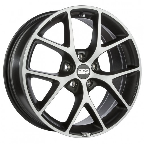 BBS SR 18x8" 5x112 ET30, Noir Mat / Poli