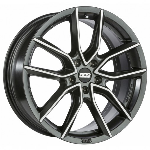 BBS XA 18x8.5" 5x108 ET45, Noir / Poli (XA0204)