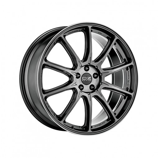 OZ Hyper XT HLT 22x9.5" 5x108 ET36, Graphite Pailleté, Rebord Poli