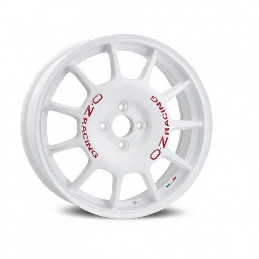 OZ Leggenda 17x7" 4x100 ET30, Blanc, Lettres Rouges