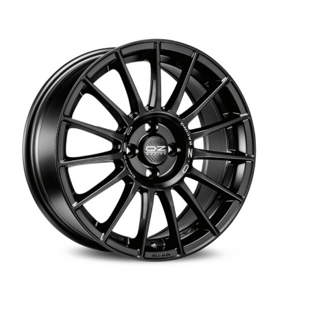 OZ Superturismo LM 19x8.5" 5x114.3 ET38, Noir Mat, Lettres Grises