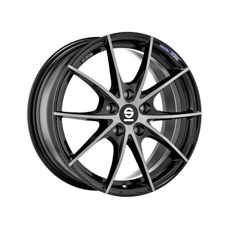 Sparco Trofeo 5 17x7.5" 5x110 ET36, Noir Brillant / Poli