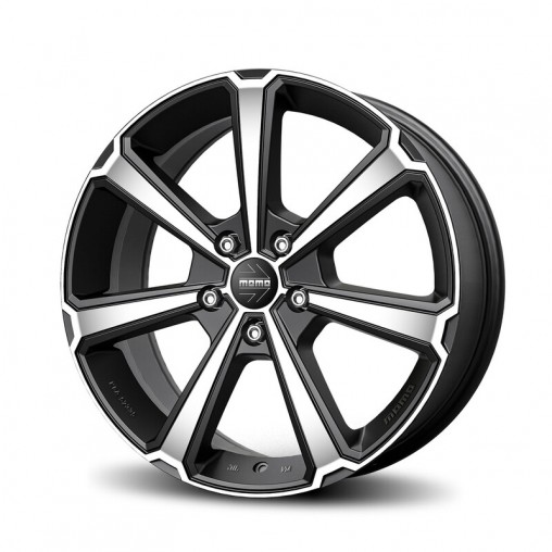 Momo Legend 17x7" 4x108 ET18, Noir Mat, Branches Polies Momo Legend 17x7" 4x108 ET18, Noir Mat, Branches Polies