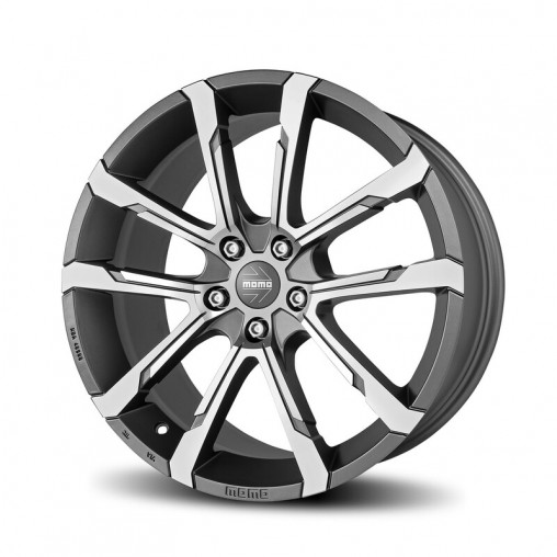 Momo Quantum Evo 18x8" 5x108 ET55, Gris Anthracite, Branches Polies