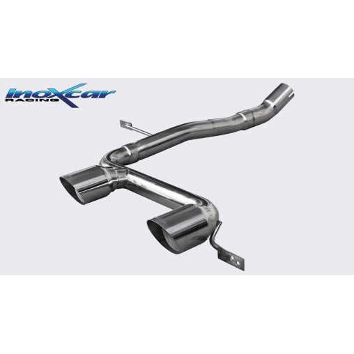 04> d60 CEN INOXCAR Scarico CEN 2X80 RACING RENAULT MEGANE II 2.0 16V RS TURBO 225CV 