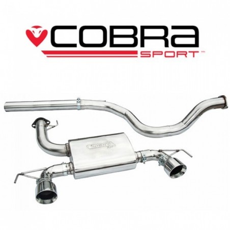 Opel Corsa D Nurburgring cat-back (sans silencieux intermédaire) 63.5 mm  Cobra Sport
