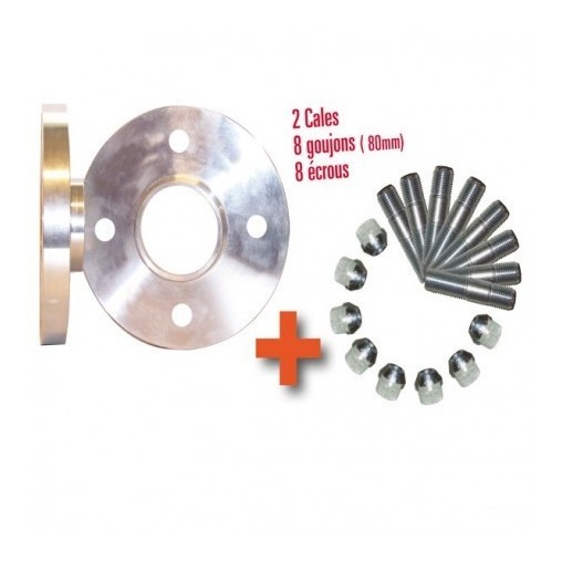 Pack Elargisseurs de Voies 12 ou 16mm Peugeot Citroen Ecrous Plats Pack Elargisseurs de Voies 12 ou 16mm Peugeot Citroen Ecrous Plats