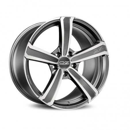 OZ Montecarlo HLT 19x9" 5x112 ET31, Graphite Mat, Rebord Poli