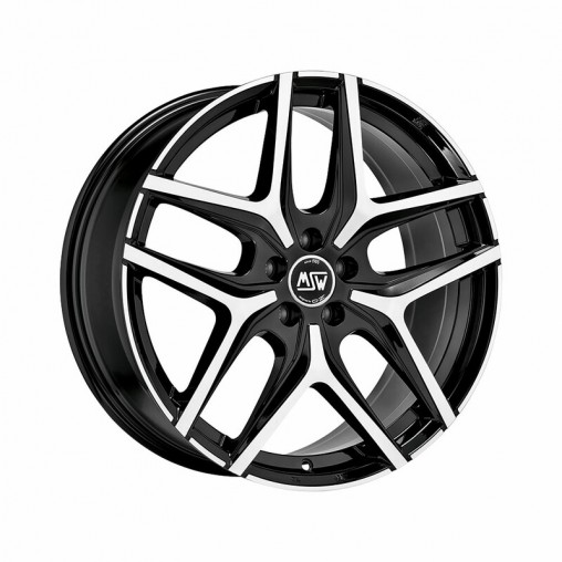 MSW 40 17x7" 5x108 ET45, Noir Brillant / Poli MSW 40 17x7" 5x108 ET45, Noir Brillant / Poli