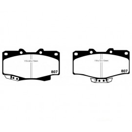 Plaquettes de Frein Avant EBC YellowStuff pour Toyota 4 Runner (DP4807R)