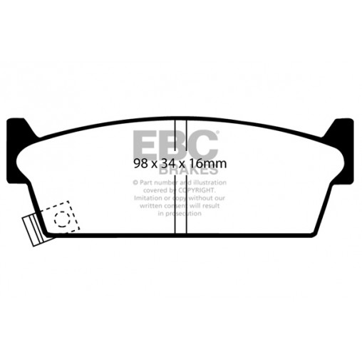 Plaquettes de frein Yellowstuff DP4686/2R EBC
