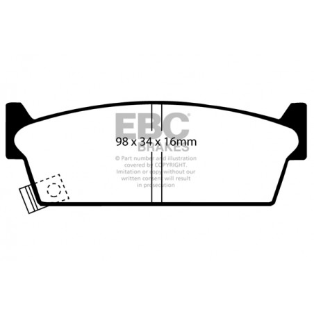 Plaquettes de frein Yellowstuff DP4686/2R EBC