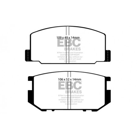 Plaquettes de frein Ultimax DP532 EBC
