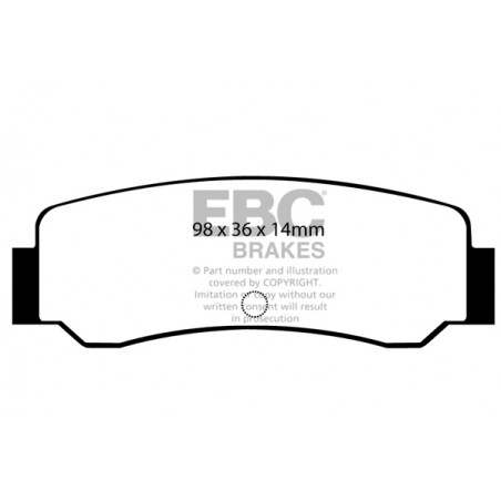 Plaquettes de frein Ultimax DP392 EBC