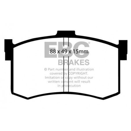 Plaquettes de frein Ultimax DP631 EBC