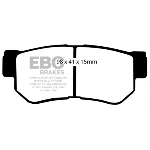 Plaquettes de frein Yellowstuff DP41392R EBC
