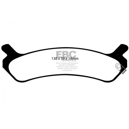 Plaquettes de frein Ultimax DP1017 EBC