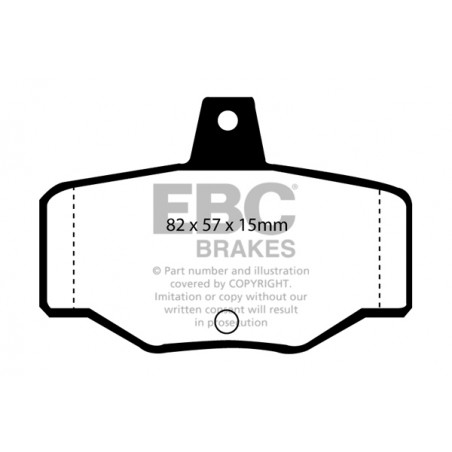 Plaquettes de frein Yellowstuff DP4834R EBC