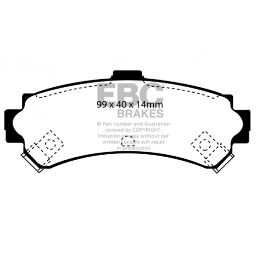 Plaquettes de frein Ultimax DP1067 EBC