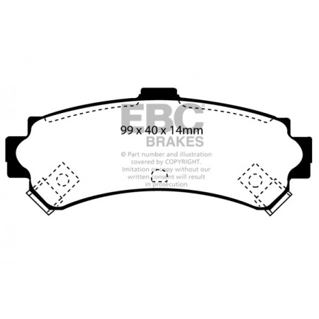 Plaquettes de frein Ultimax DP1067 EBC
