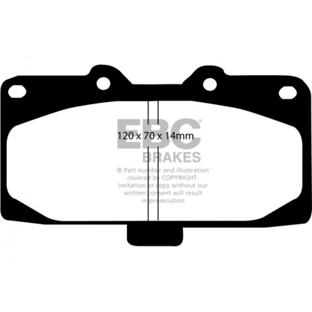 Plaquettes de frein Yellowstuff DP41200R EBC