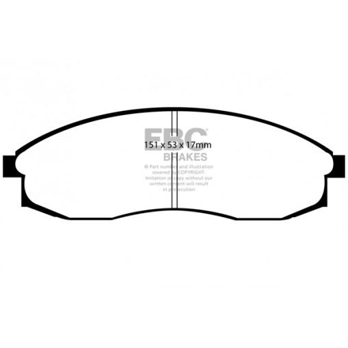 Plaquettes de frein Yellowstuff DP41082R EBC