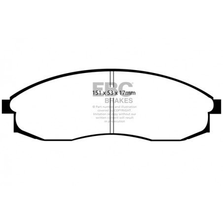 Plaquettes de frein Yellowstuff DP41082R EBC