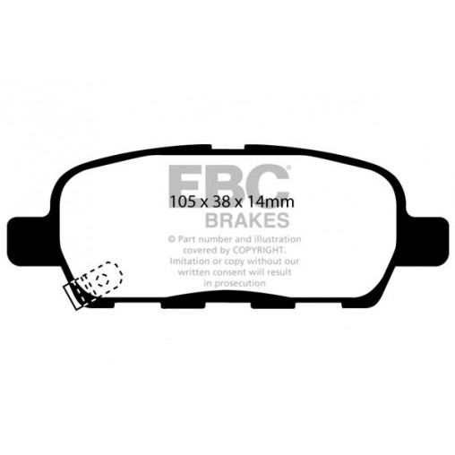 Plaquettes de frein Yellowstuff DP41666R EBC