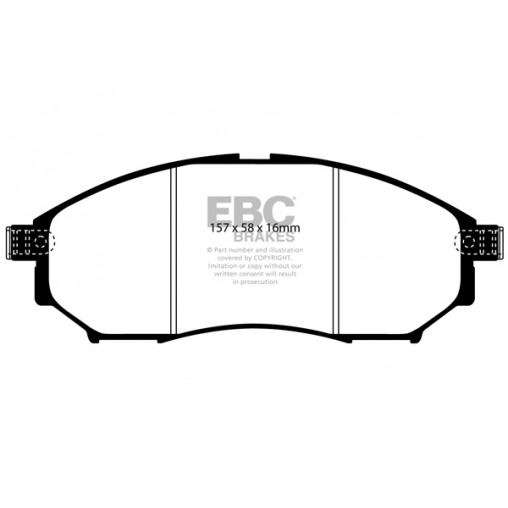 Plaquettes de frein Yellowstuff DP41671R EBC