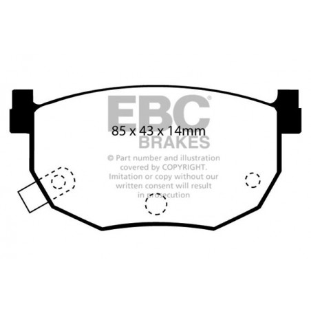 Plaquettes de frein Yellowstuff DP4528R EBC