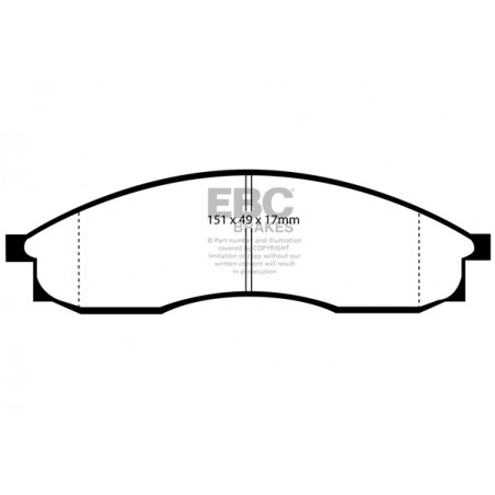 Plaquettes de frein Ultimax DP1046 EBC