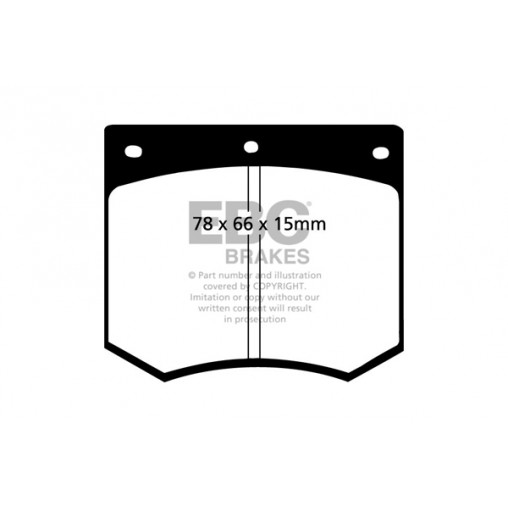 Plaquettes de frein Yellowstuff DP4291R EBC