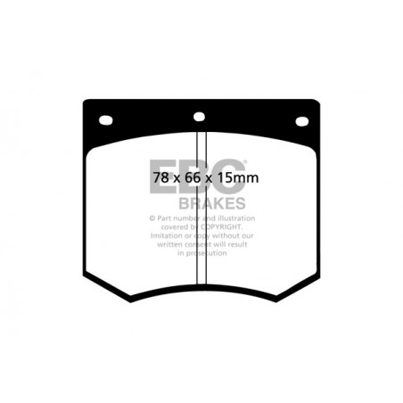 Plaquettes de frein Yellowstuff DP4291R EBC