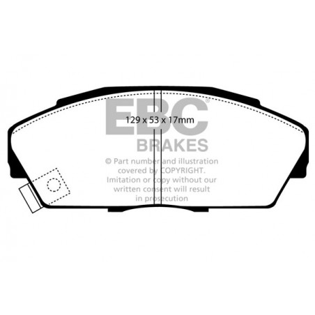 Plaquettes de frein Yellowstuff DP4719/2R EBC